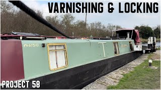 518 Protecting amp Varnishing internal walls  Marsworth Lock Flight [upl. by Walter]