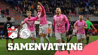 FC Emmen  Jong Ajax  SAMENVATTING [upl. by Oidualc643]