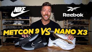 REEBOK NANO X3 VS NIKE METCON 9  Reebok Wins This Year [upl. by Ardnasac]