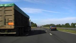 Driving On The M5 From J26 Wellington To J27 Tiverton England 19th August 2011 [upl. by Nanreik884]