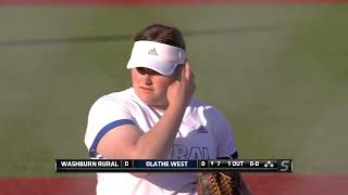 Olathe West vs Washburn Rural SOFTBALL 04 13 2023 [upl. by Nosnar]