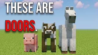 How to Turn Minecraft Mobs Into Redstone Doors [upl. by Essy]