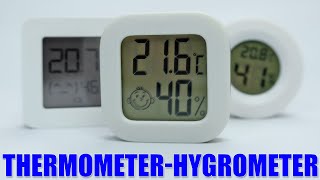 Mini LCD Digital Thermometer amp Hygrometer  Temperature amp Humidity Meter and Air Comfort Indicator [upl. by Lairbag]