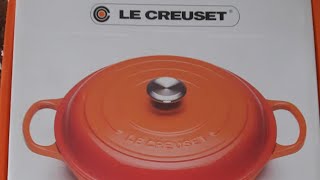 Le Creuset Signature  5 quart Braiser  Oyster Color  Cookware  le creuset [upl. by Cohin565]