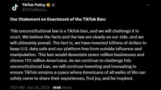 Tik Tok Ban Has Been Signed [upl. by Anthiathia981]