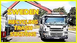 SWEDEN  EMPTYING RECYCLING TRASH STATIONS in Stockholm MasterWorkers [upl. by Carine]