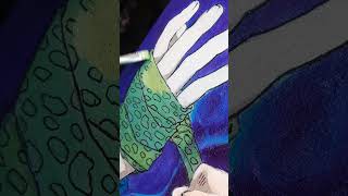 Nanami 💙 холст акрил art drawing process anime animeart funart painting [upl. by Akenahs]