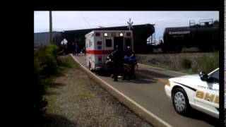 Scenes a train accident in West Knox [upl. by Klapp]