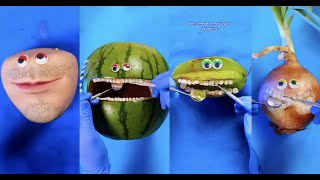 First Ever Fruit Surgery vids by TikToks Discount Dentist The Original 10 videos Tik Tok Videos [upl. by Ahsiyk112]