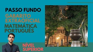 Concurso Passo Fundo Gabarito Extra Oficial Matemática Português Fundatec 2024 [upl. by Dukie533]