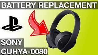 Battery Replacement on Sony Playstation Headphones How to  Model CUHYA 0080 [upl. by Riva311]