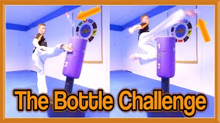 Taekwondo Bottle Kicking Challenge  Crazy Kicks amp Accuracy Includes SlowMo [upl. by Ysac]