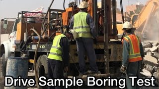 Soil test Borings Buildings amp Earthwork  Drive Sample Borings  Standard Penetration Test SPT [upl. by Grados]