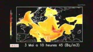 Evolution du nuage radioactif de la catastrophe à la central nucléaire de tchernobyl 26041986 [upl. by Brogle]