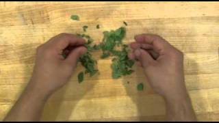 How to Chop Oregano  Cooking to Impress Women [upl. by Smiley]