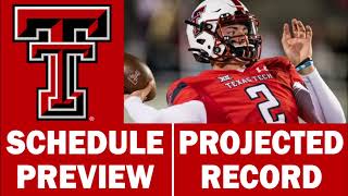 Texas Tech Football 2024 Schedule Preview amp Record Projection [upl. by Leitao]