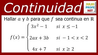 Continuidad de una función  Ejercicio 2 [upl. by Edithe]