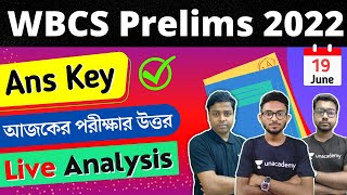 WBCS 2022 Answer Key  wbcs preliminary answer key 2022  Exam Analysis  Alamin Sir 🔥 [upl. by Gazzo]