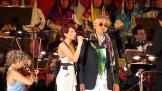 Andrea Bocelli amp Simona Molinari  Quizas quizas Live in Tuscany Lajatico 2013 [upl. by Onyx]