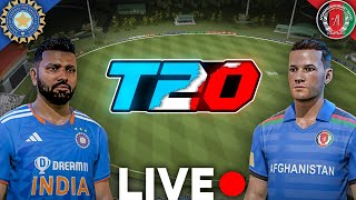 IND vs AFG T20 Match LIVE in Cricket 24  cricket24 indvsafg [upl. by Htrow]