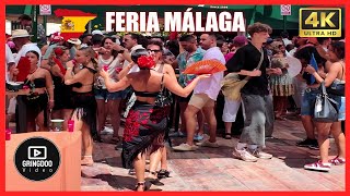 Feria de Malaga 2024 Stunning Summer Festival in Spain  Costa del Sol 4K  Andalucía [upl. by Nnalyrehc]