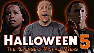 HALLOWEEN 5 THE REVENGE OF MICHAEL MYERS  MY FIRST TIME WATCHING  LOOMIS VS MICHAEL🎃🤯😱 [upl. by Selena]