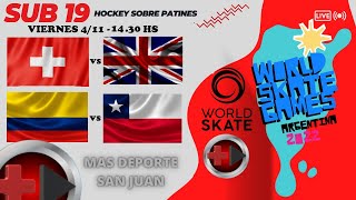 SUIZA vs GRAN BRETAÑACOLOMBIA vs CHILE  5º AL 8º PUESTO  MUNDIAL HOCKEY PATINES SUB 19 WSG 2022 [upl. by Tilda488]