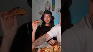 Ekmek Hamurundan Pratik Pizza recipe asmr couplereaction food [upl. by Bigner]