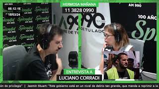 Luciano Corradi quotQuieren avanzar con medidas extorsivas para vaciar Aerolíneasquot [upl. by Ahsita]