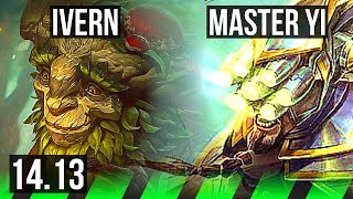 IVERN vs MASTER YI JGL  2017 Rank 3 Ivern  EUNE Challenger  1413 [upl. by Ietta]