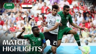 Saudi Arabia v Egypt  2018 FIFA World Cup  Match Highlights [upl. by Kreager]