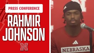 Nebraska football RB Rahmir Johnson talks after Nebraska’s loss at Minnesota I Huskers I GBR [upl. by Tiat]