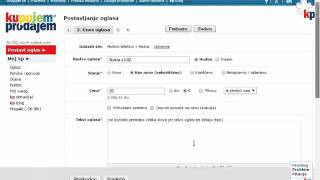 Kako postaviti oglas na KUPUJEM PRODAJEM detaljno objasnjeno [upl. by Stefanie]
