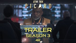 NEW OFFICIAL TRAILER STAR TREK PICARD SEASON 3 4K UHD  CLIP SNEAK PEEK SERIES FINALE [upl. by Cassie]