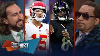 Chiefs beat Chargers Ravens dominate Bills Is Baltimore the real deal  NFL  FIRST THINGS FIRST [upl. by Denman]