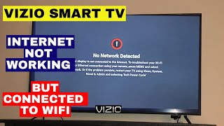 How to Fix VIZIO Smart TV No network Detected But Connected to WiFi   Not Connecting to WiFi [upl. by Hillary]