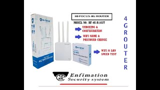 HIFOCUS ROUTER  HF4GR1103T  UNBOXING amp CONFIGURATION  WIFI PASSWORD amp NAME CHANGE4G MULTI SIM [upl. by Aneek]