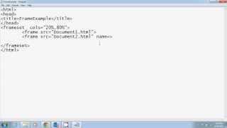 HTML Tutorial in Hindi Part 5Frames and Frameset [upl. by Annehs101]