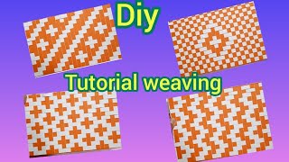 Paper weaving tutorial step by step  weaving parttern weaving styles  paper weaving [upl. by Arty]