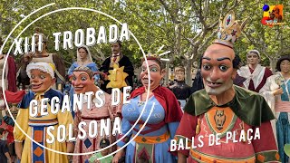 Gegants de Solsona  Balls de plaça de la XIII Trobada Gegants [upl. by Fritzsche]