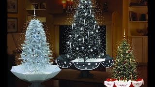 LED lights musical snowing christmas tree with umbrellashape base [upl. by Ittocs641]