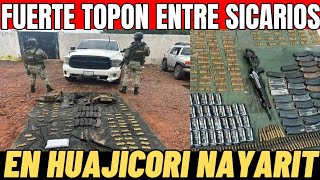 FUERTE TOPON ENTRE SICARIOS DEL CJNG Y DEL CDS DEJA 11 MUERTOS EN HUAJICORI NAYARIT 🌎🇲🇽 [upl. by Si429]