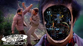 Steve Austin Fights The Robot Major Sloan  The Six Million Dollar Man  Science Fiction Station [upl. by Macswan867]