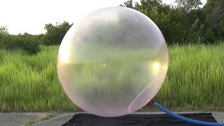 Over Inflating the Super Wubble Bubble Ball Until Burst [upl. by Ahsoyek]