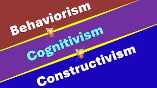 Difference among  Behaviorism Cognitivism and Constructivism  UGCNET Aspirants [upl. by Karel]