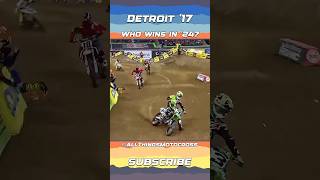 The 2017 Detroit Supercross Who wins in 2024 supercross motocross dirtbike [upl. by Itirp862]