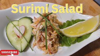 Impressive Seafood Easy Surimi Imitation Crab Salad Recipe [upl. by Higginson]