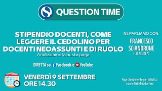 Stipendio docenti come leggere il cedolino le risposte alle vostre domande [upl. by Gnem]