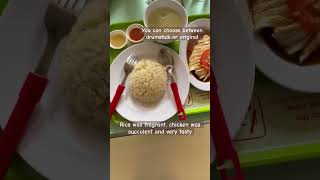 My Best Hawker Food Singapore Halal Hainan Chicken Rice  Bedok Food Centre halalfood shorts [upl. by Antonietta82]