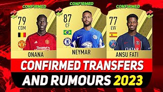 NEW CONFIRMED TRANSFERS amp RUMOURS 💰😳 ft NEYMAR FATI ONANAetc [upl. by Ardisj]